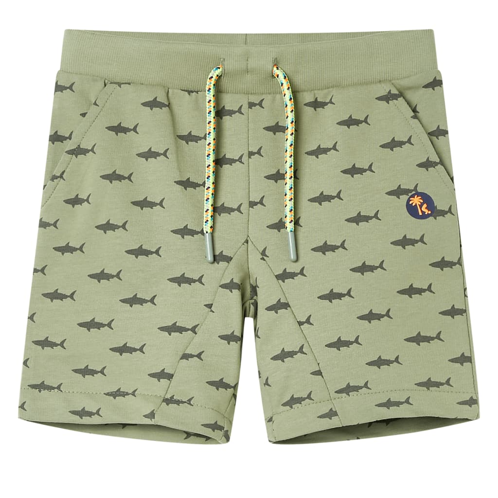 VidaXL Short enfant avec cordon de serrage 140 kaki clair