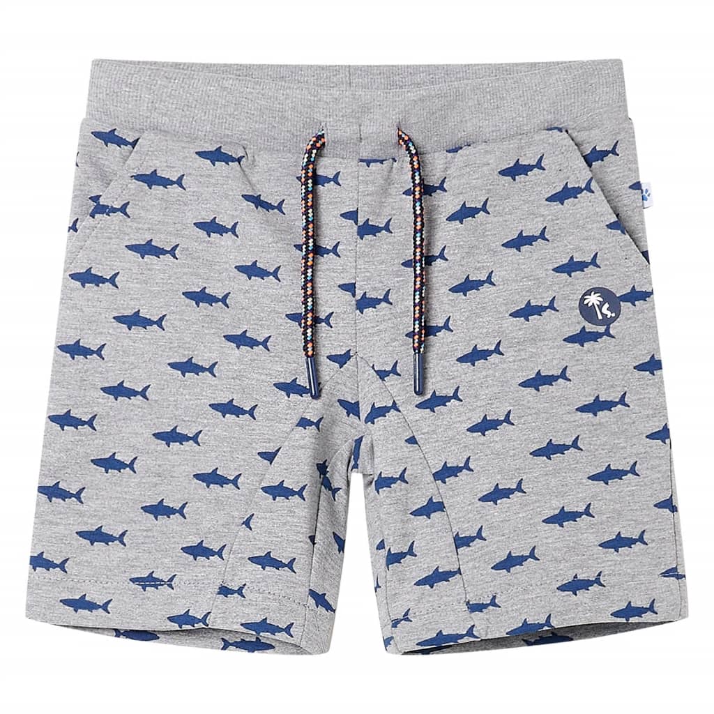 VidaXL Short enfant avec cordon de serrage 104 gris clair mélangé