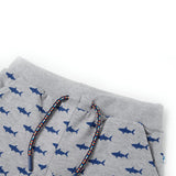 VidaXL Short pour enfants avec cordon de serrage 128 gris clair mélangé