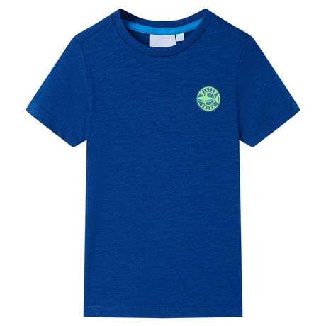 VidaXL Chemise enfant 128 bleu foncé