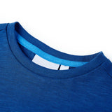VidaXL chemise enfant 140 bleu foncé