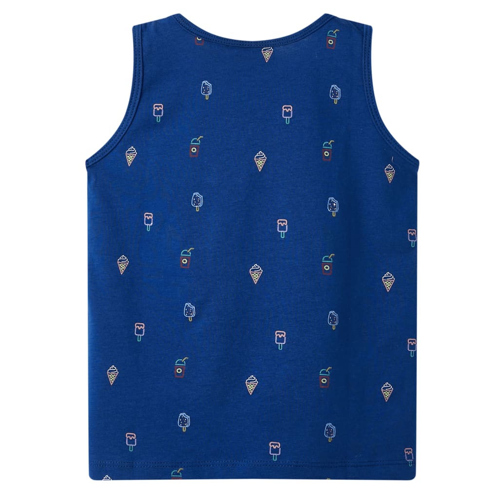 VidaXL Haut enfant 128 bleu foncé