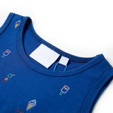 VidaXL Haut enfant 140 bleu foncé
