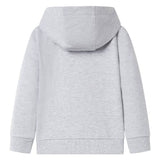 VidaXL Cardigan enfant avec capuche et fermeture éclair 92 gris