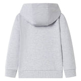 VidaXL Cardigan enfant avec capuche et fermeture éclair 104 gris
