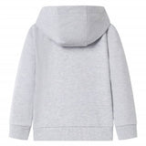 VidaXL Cardigan enfant avec capuche et fermeture éclair 116 gris