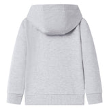 VidaXL Cardigan enfant avec capuche et fermeture éclair 128 gris