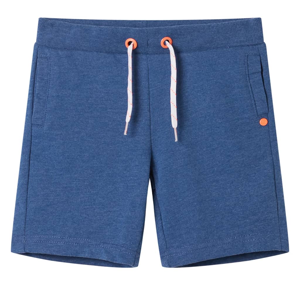 VidaXL Short enfant avec cordon de serrage 92 bleu foncé mélange