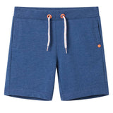VidaXL Short enfant avec cordon de serrage 92 bleu foncé mélange