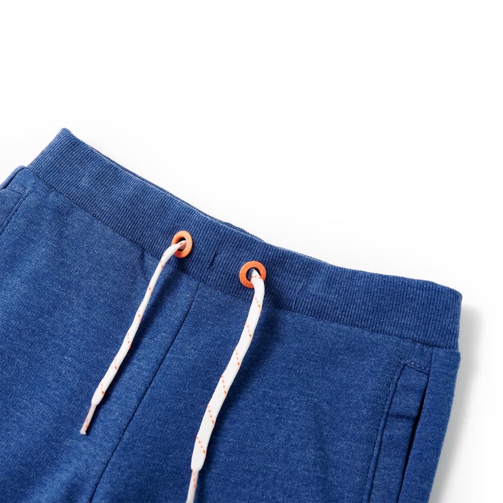 VidaXL Short enfant avec cordon de serrage 92 bleu foncé mélange