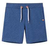 VidaXL Short enfant avec cordon de serrage 116 bleu foncé mélange