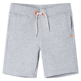 VidaXL Short enfant avec cordon de serrage 92 gris