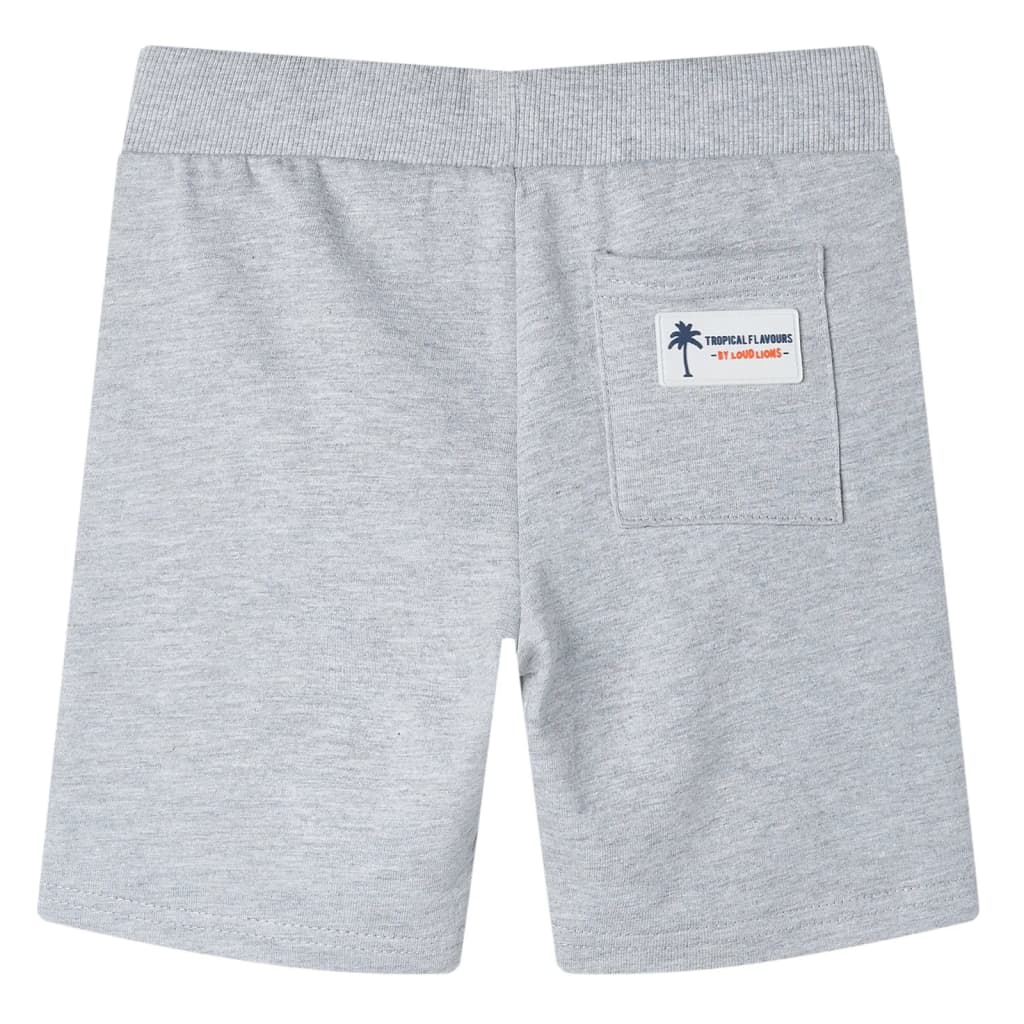 VidaXL Short enfant avec cordon de serrage 92 gris