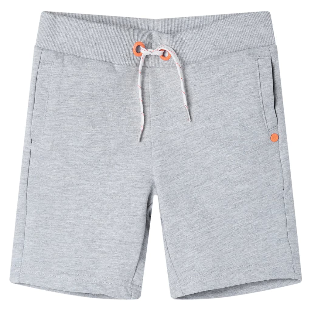 VidaXL Short enfant avec cordon de serrage 128 gris