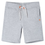 VidaXL Short enfant avec cordon de serrage 128 gris