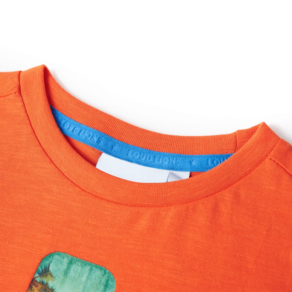 VidaXL Chemise enfant 92 orange foncé