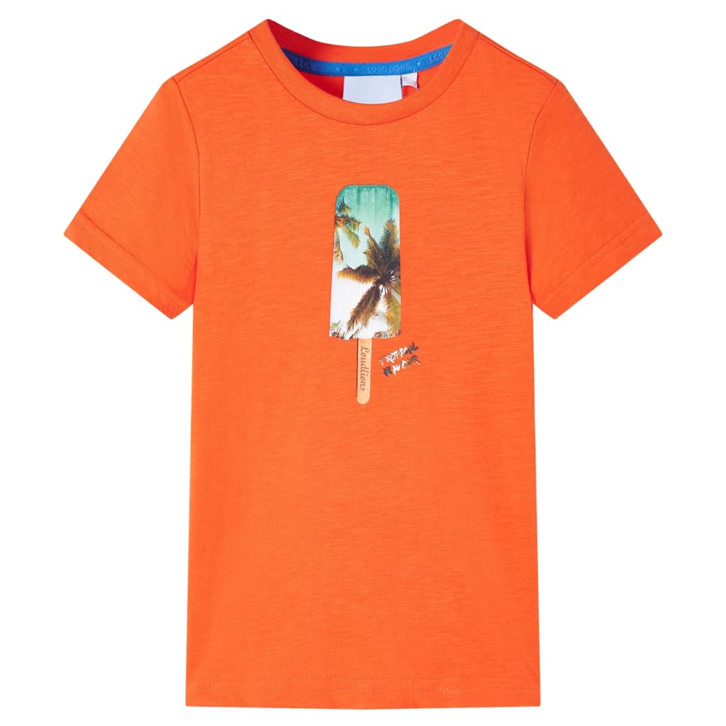 VidaXL Chemise enfant 116 orange foncé