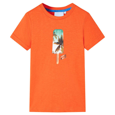 VidaXL Chemise enfant 128 orange foncé