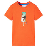 VidaXL Chemise enfant 140 orange foncé