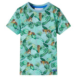 VidaXL Chemise enfant 128 vert clair mélangé