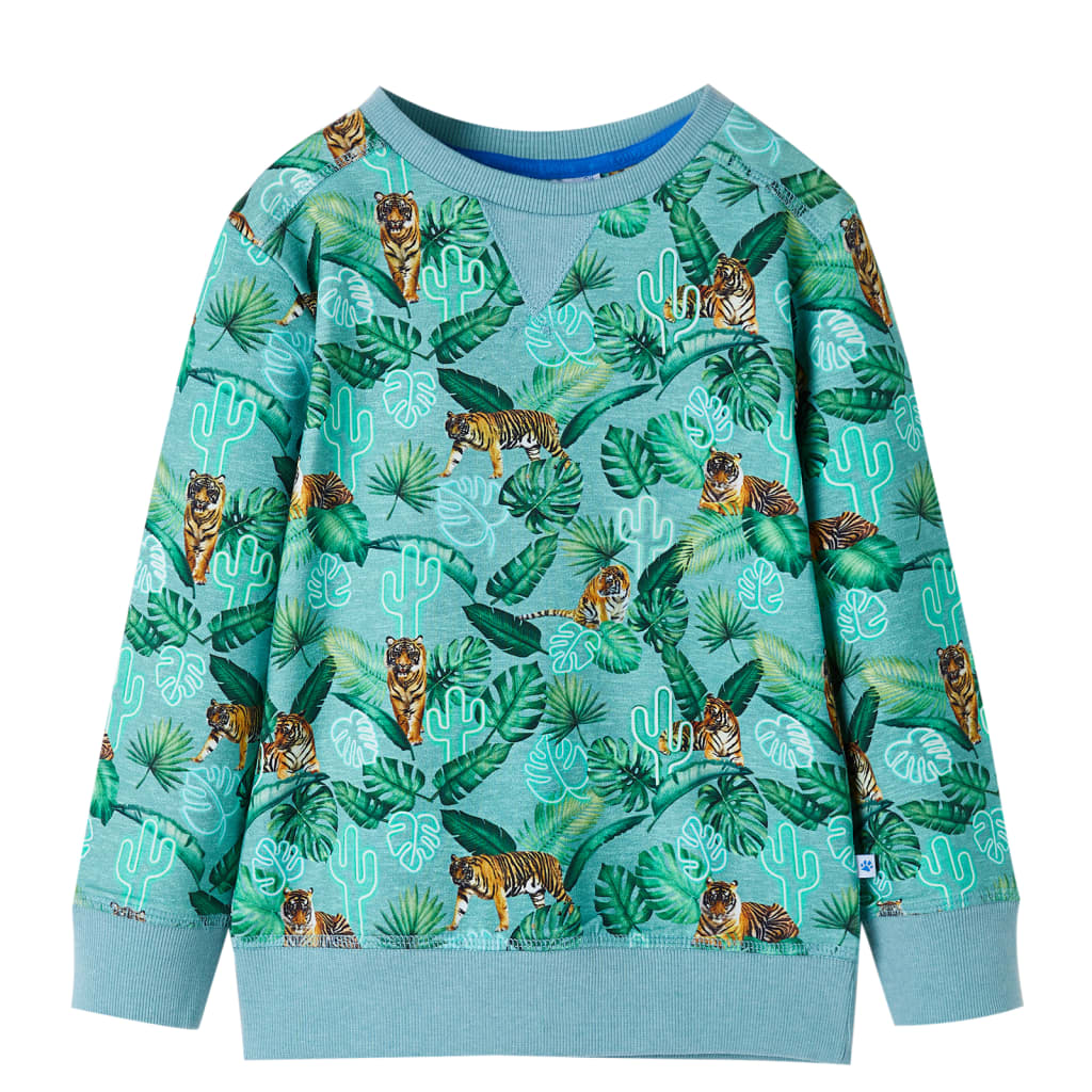 VidaXL Pull enfant 116 bleu clair mélangé