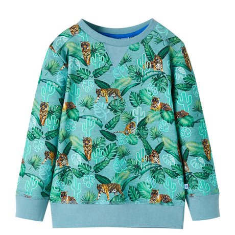 VidaXL Pull enfant 116 bleu clair mélangé