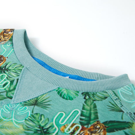 VidaXL Pull enfant 116 bleu clair mélangé