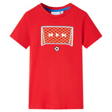 VidaXL Chemise enfant 140 rouge