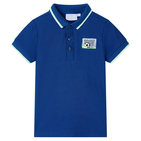 VidaXL Polo enfant 116 bleu foncé
