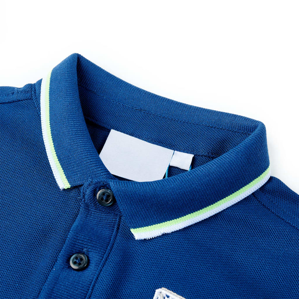 VidaXL Polo enfant 116 bleu foncé