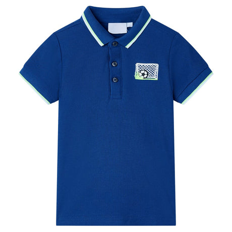 VidaXL Polo enfant 128 bleu foncé