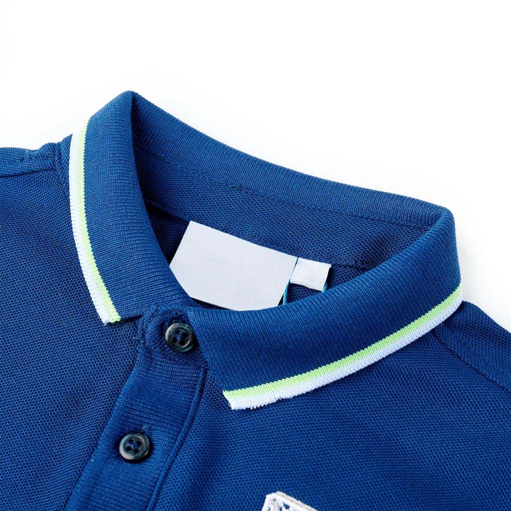 VidaXL Polo enfant 140 bleu foncé