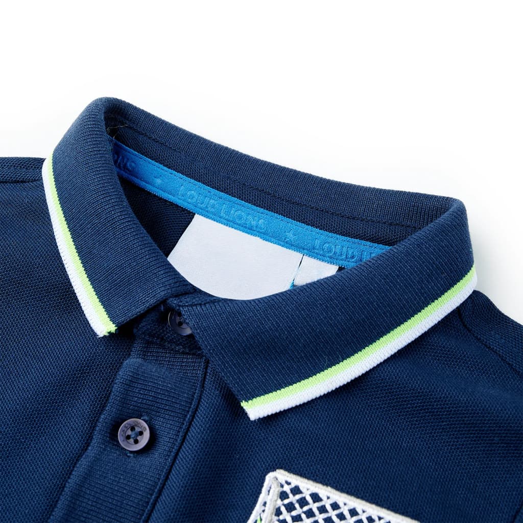 VidaXL Polo enfant 104 bleu marine