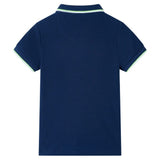 VidaXL Polo enfant 128 bleu marine
