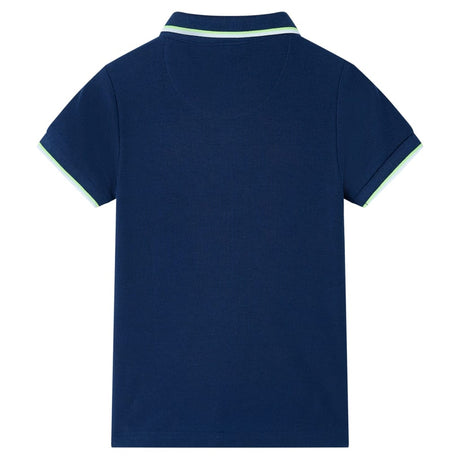 VidaXL Polo enfant 128 bleu marine