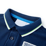 VidaXL Polo enfant 128 bleu marine