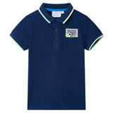 VidaXL Polo enfant 140 bleu marine