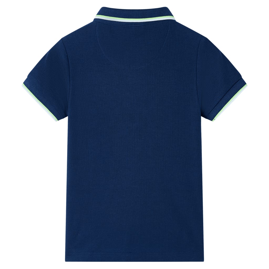 VidaXL Polo enfant 140 bleu marine