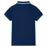 VidaXL Polo enfant 140 bleu marine