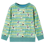 VidaXL Pull enfant 92 vert clair mélangé