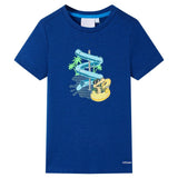 VidaXL Chemise enfant 92 bleu foncé