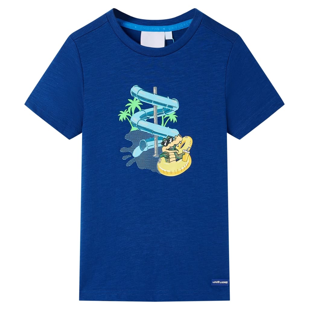VidaXL Chemise enfant 116 bleu foncé