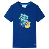 VidaXL Chemise enfant 116 bleu foncé