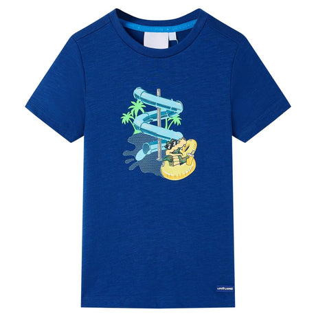 VidaXL Chemise enfant 128 bleu foncé