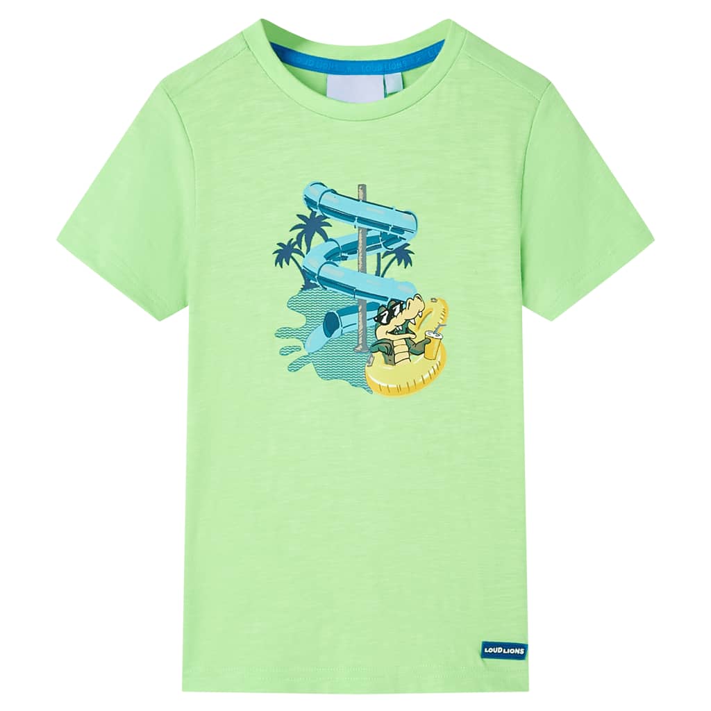 VidaXL Chemise enfant 116 vert fluo