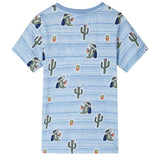 VidaXL Chemise enfant 116 bleu mélangé