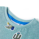 VidaXL Chemise enfant 104 vert clair mélangé