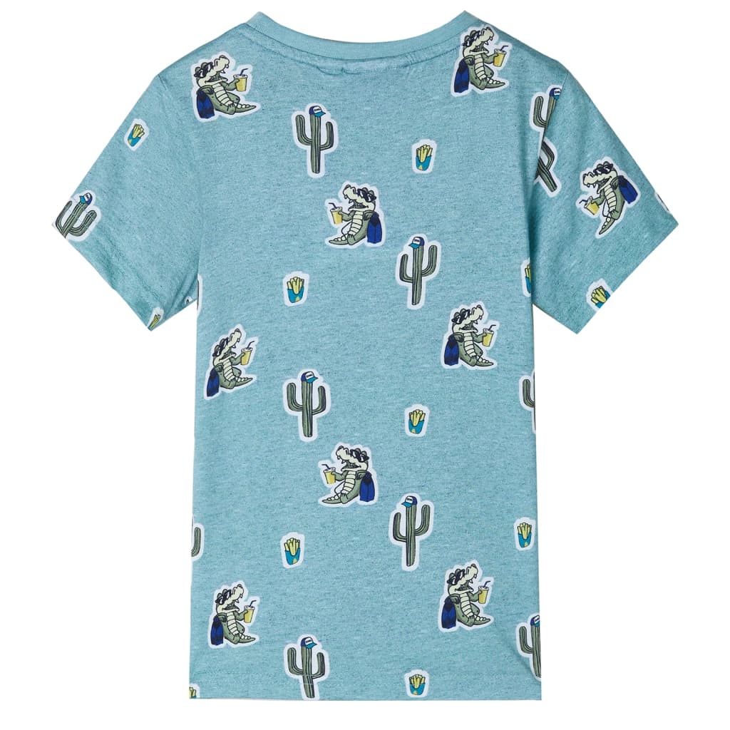 VidaXL Chemise enfant 116 vert clair mélangé