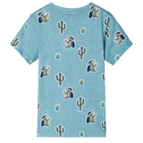 VidaXL Chemise enfant 140 vert clair mélangé