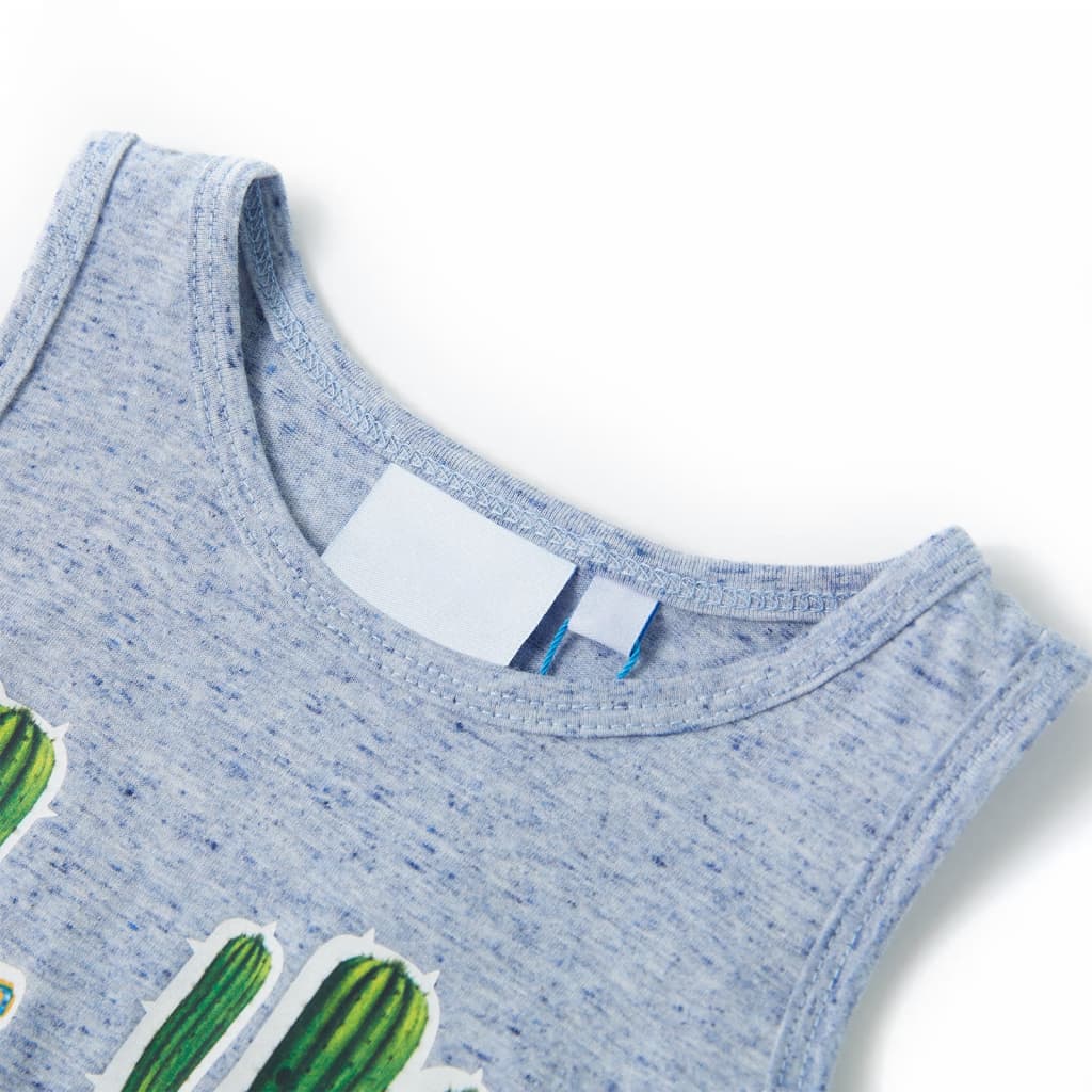 VidaXL Haut enfant 140 bleu mixte